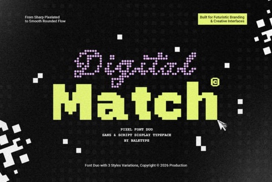 Digital Match Font